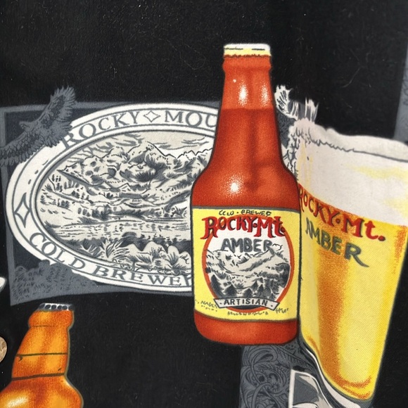 Bill Blass  Vintage Button up Short Sleeve Shirt Vocation WeekendPub Beverage XL - Picture 5 of 12